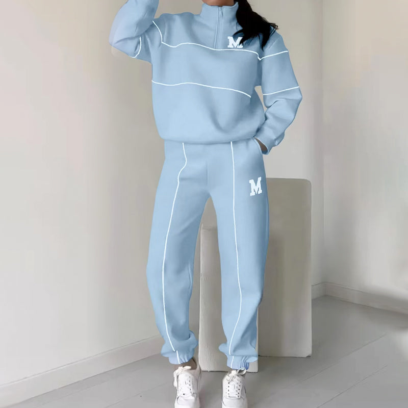 Jade - Linned Casual Hoodie Sæt 2-delt
