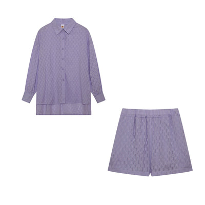 Elizabeth™ - Luftigt Skjorte- og Shorts Sæt