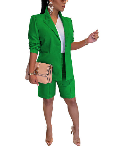 Lorena™ Clidress Fritids træningsdragt Blazer og urban shorts