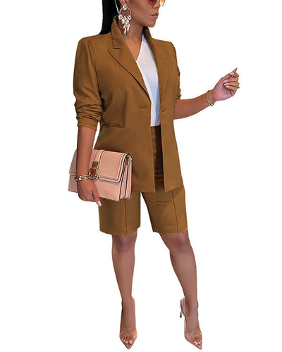 Lorena™ Clidress Fritids træningsdragt Blazer og urban shorts