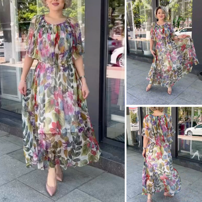Donna™ - Damens Floral Maxi Kjole