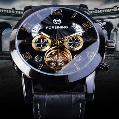 Luksuriøs, mekanisk tourbillon automatisk ur