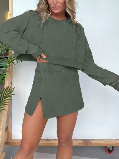 Ashley™ Sweatshirt & Skort sæt
