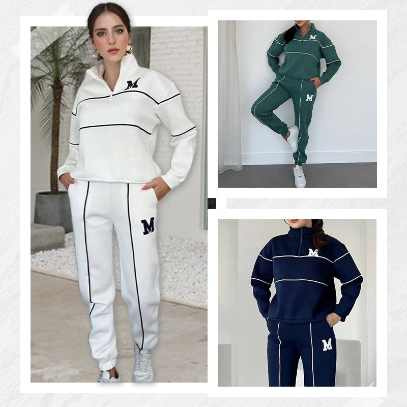Jade - Linned Casual Hoodie Sæt 2-delt