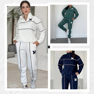 Jade - Linned Casual Hoodie Sæt 2-delt