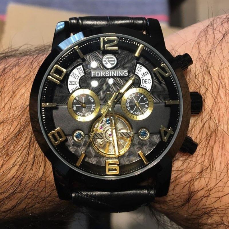 Luksuriøs, mekanisk tourbillon automatisk ur
