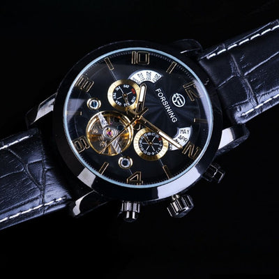 Luksuriøs, mekanisk tourbillon automatisk ur