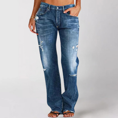 Viktoria™ | Løse, bredt skårede denim jeans til damer