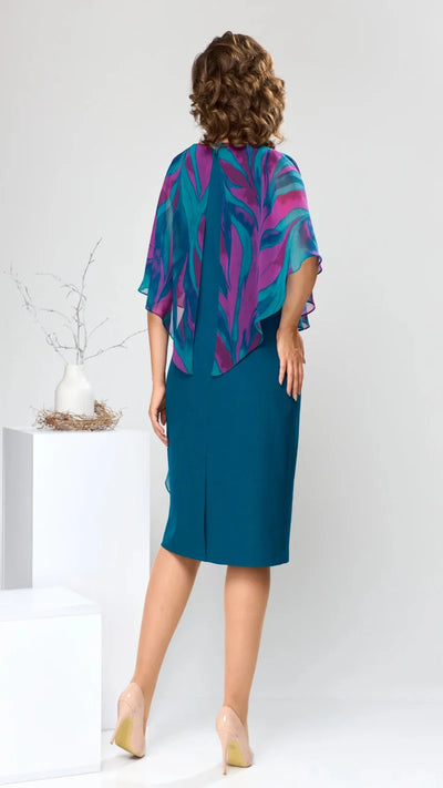 Mirabella Elegant Draperet Kjole