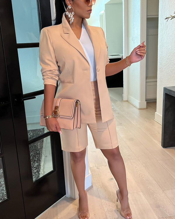 Lorena™ Clidress Fritids træningsdragt Blazer og urban shorts
