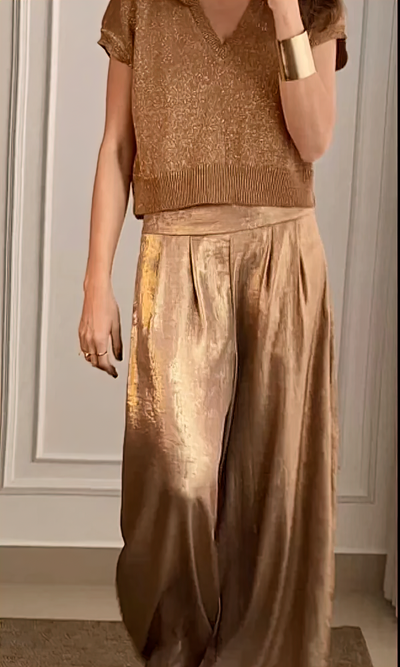 Maelynn™ Elegant sæt med top og bukser