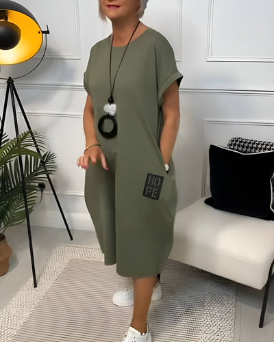 Iris™ - Stilfuld Kortærmet Kjole