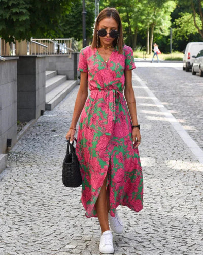 Linda™ Sommerkjole med blomster