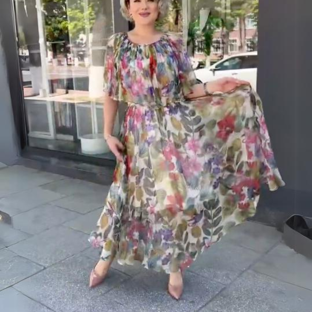 Donna™ - Damens Floral Maxi Kjole