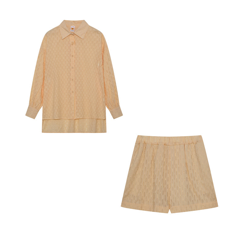 Elizabeth™ - Luftigt Skjorte- og Shorts Sæt