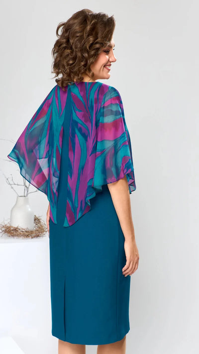 Mirabella Elegant Draperet Kjole