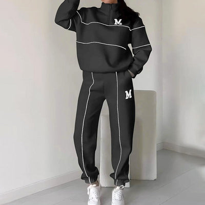 Jade - Linned Casual Hoodie Sæt 2-delt