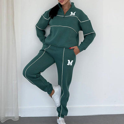 Jade - Linned Casual Hoodie Sæt 2-delt