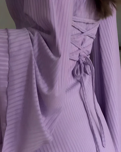 Gabriella - Lang elegant strikkjole