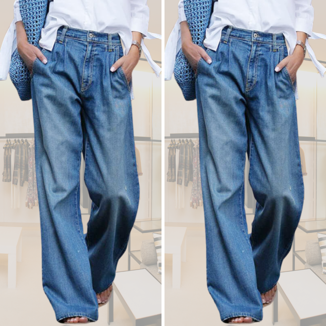 Julissa™ | Komfortable, bredde damestrækkede jeans