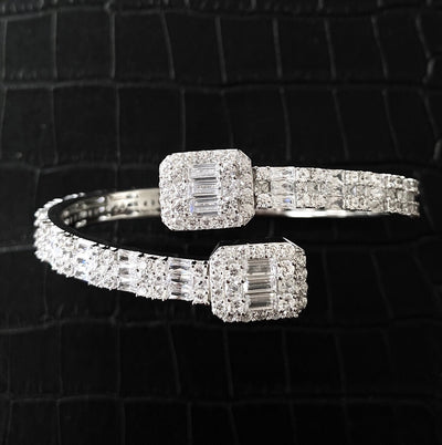 Baguette armbånd 925 sterling sølv