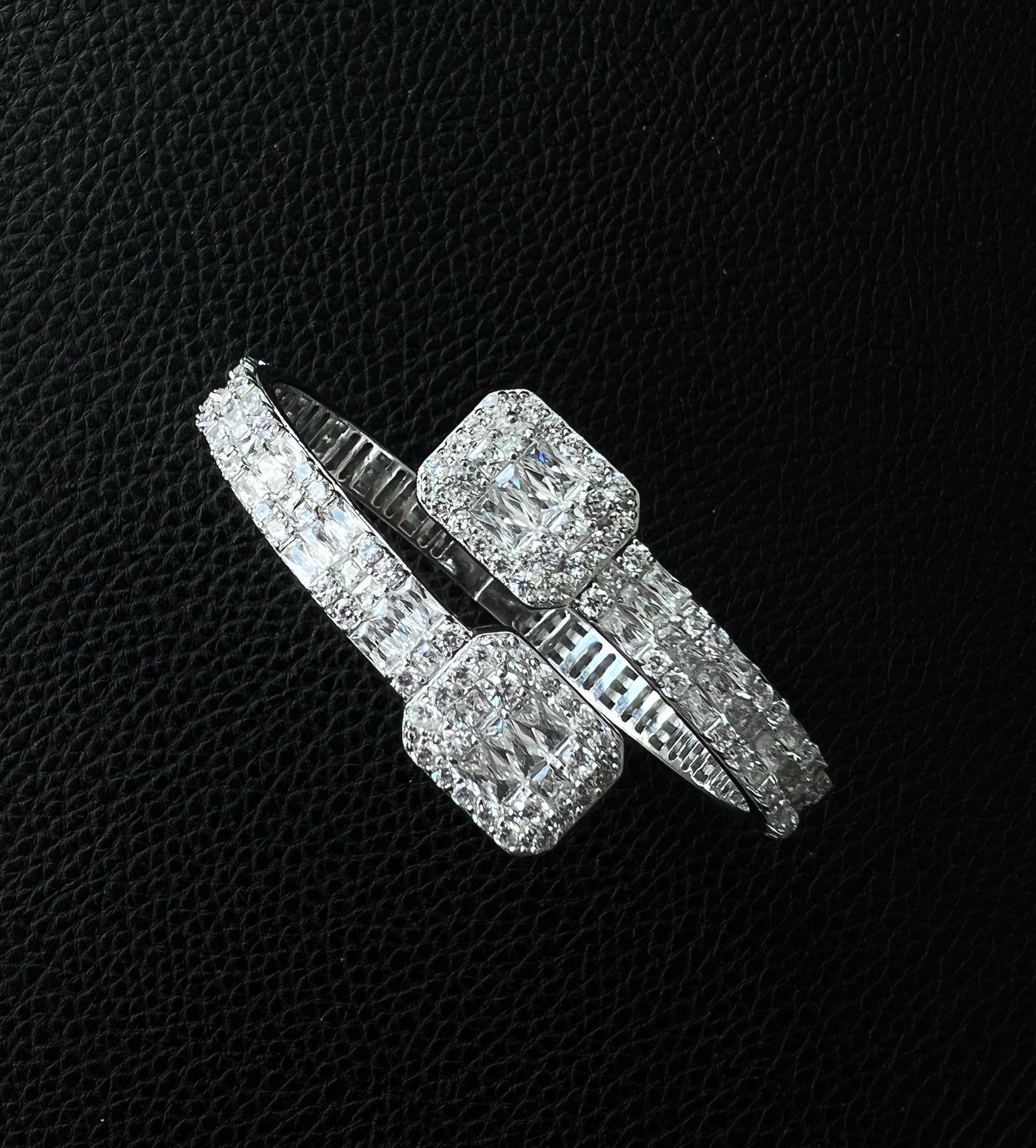 Baguette armbånd 925 sterling sølv