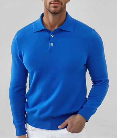 Polo Cashmere Classique – Blå