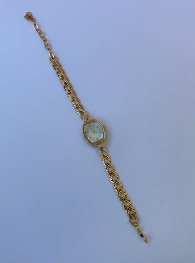 Guld Vintage Delikat Dameur Lille Ur Barcelona
