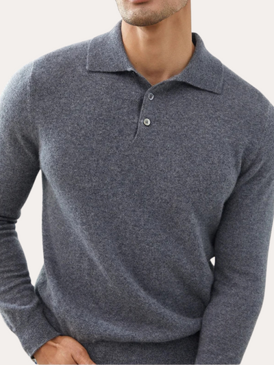 Polo Cashmere Klassisk - Grå