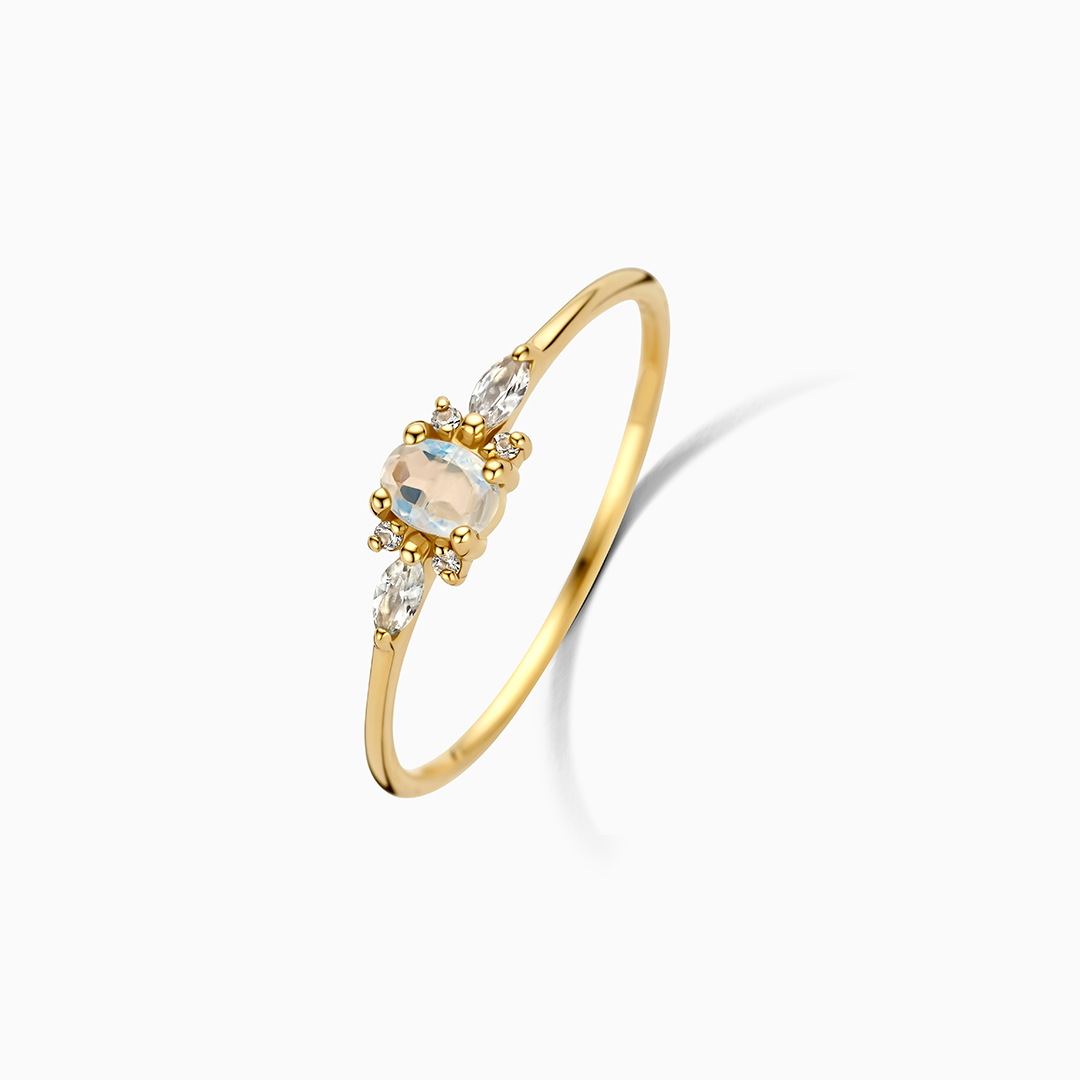 Månestens Muse Ring | Guld 14k
