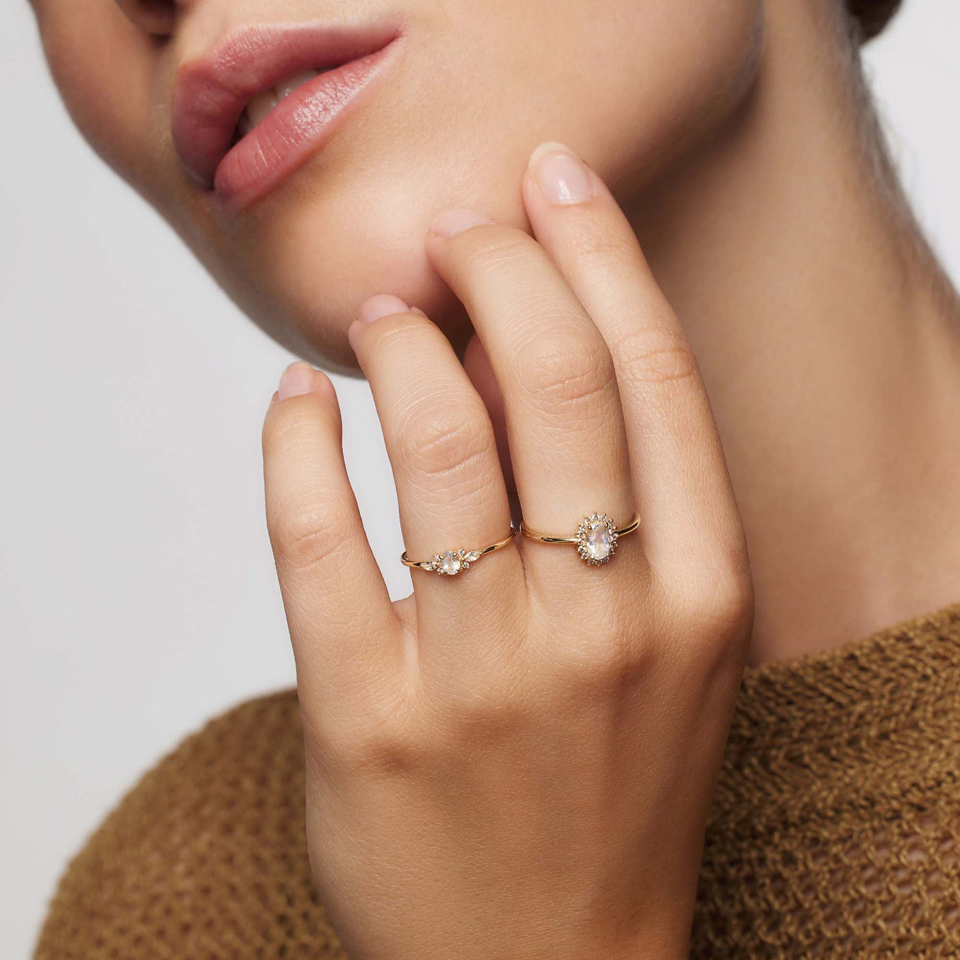 Månestens Muse Ring | Guld 14k