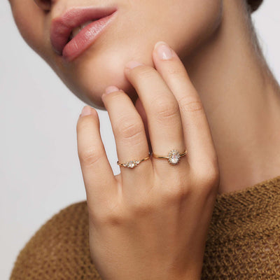 Månestens Muse Ring | Guld 14k