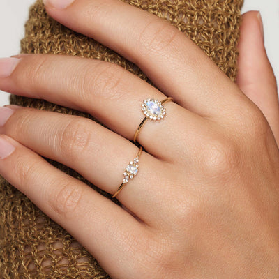 Månestens Muse Ring | Guld 14k