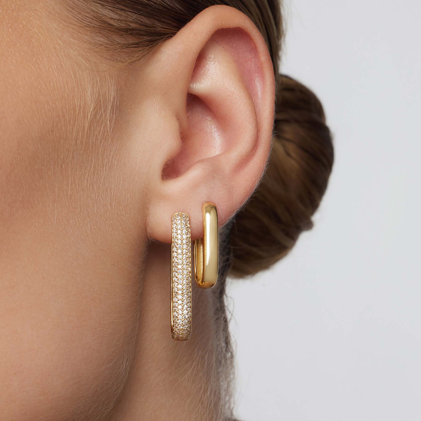 Store Icon Pavé Ringe | Guld 16k