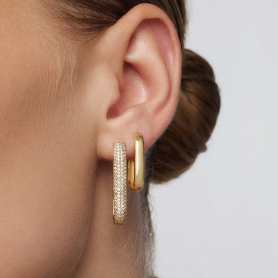 Store Icon Pavé Ringe | Guld 16k