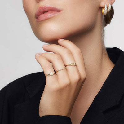 Diamant-Kuppelring | Guld 14k