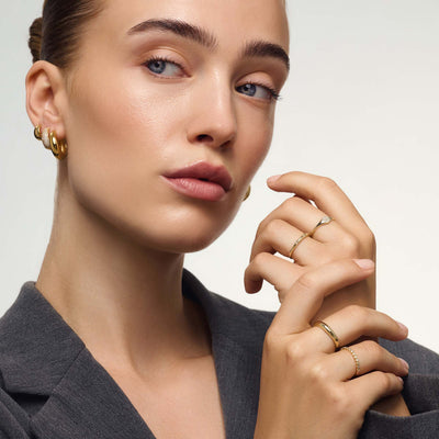 Diamant Blæsering | Guld 14k