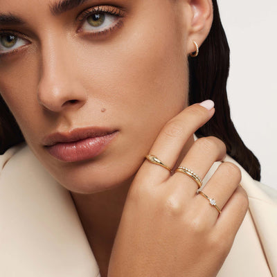 Diamant-Kuppelring | Guld 14k