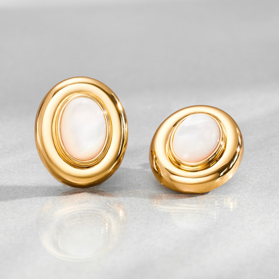 Giselle Perlenøreringe | Guld 14k