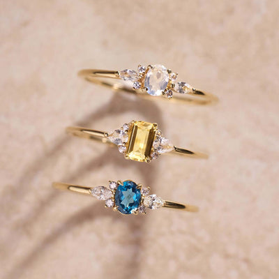 Månestens Muse Ring | Guld 14k