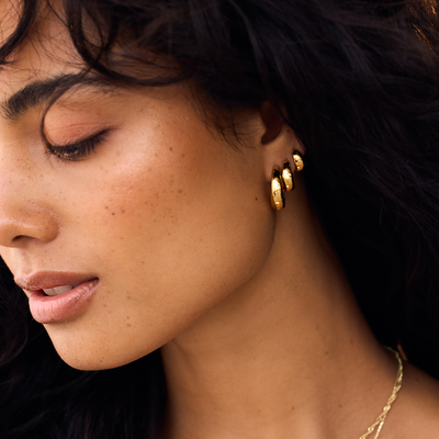 Rue Hoops | Guld 18k
