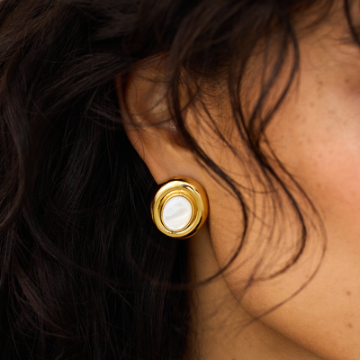 Giselle Perlenøreringe | Guld 14k