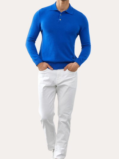 Polo Cashmere Classique – Blå