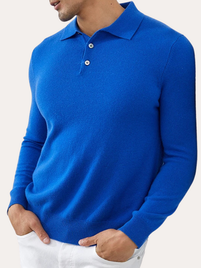 Polo Cashmere Classique – Blå
