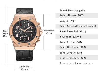 Lækkert chronograph ur