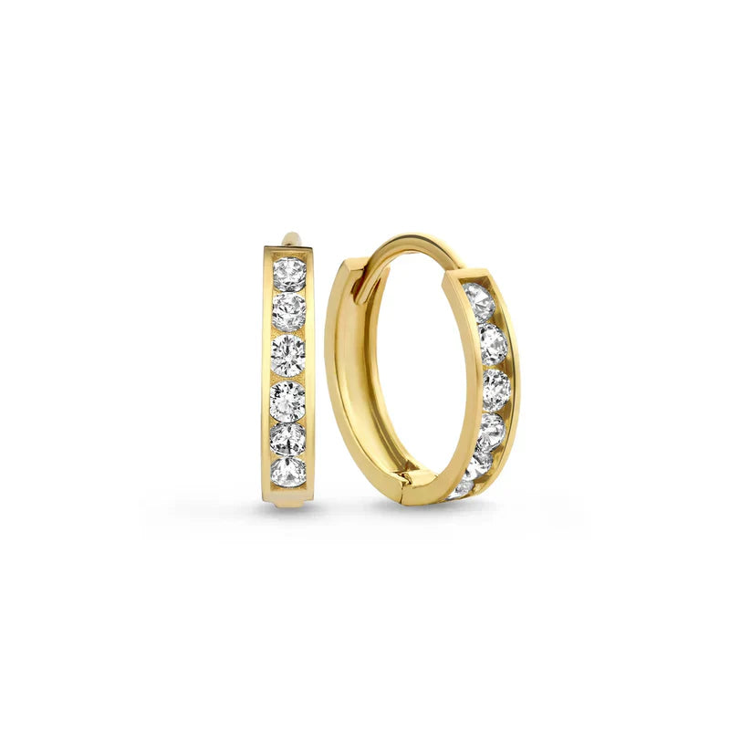 Dara Brillane Øreringe Sæt | Guld 14k