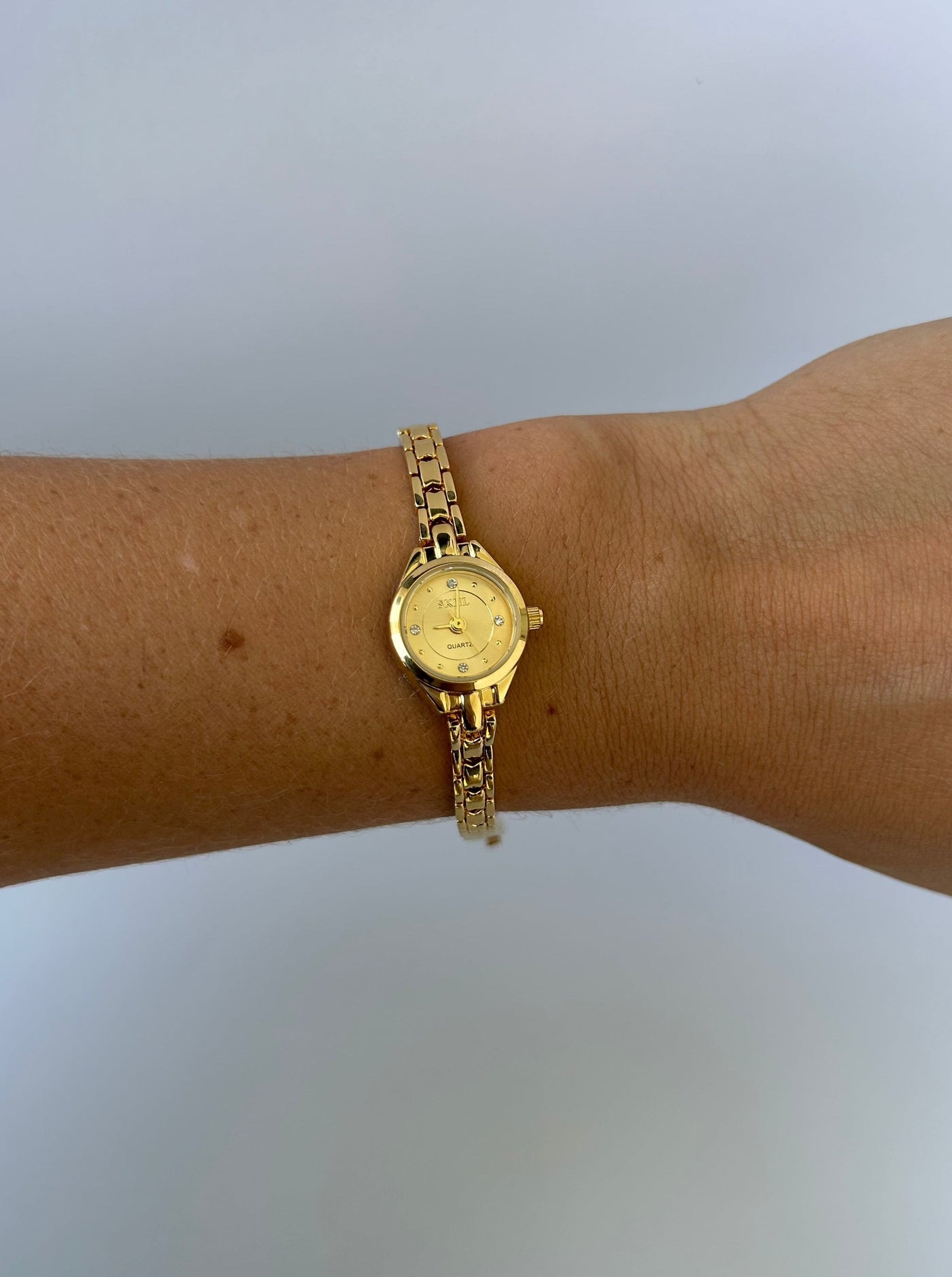 Super Delikat Guld Lille Ansigt Kvinders Ur