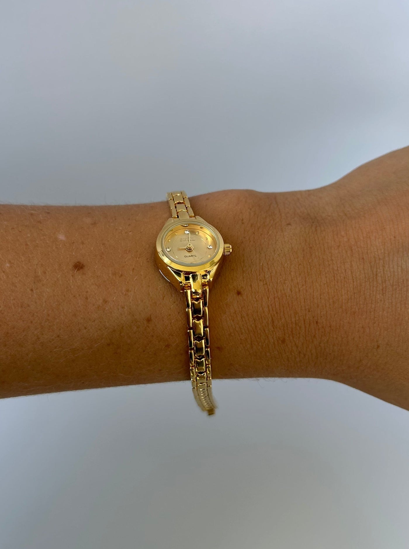 Super Delikat Guld Lille Ansigt Kvinders Ur