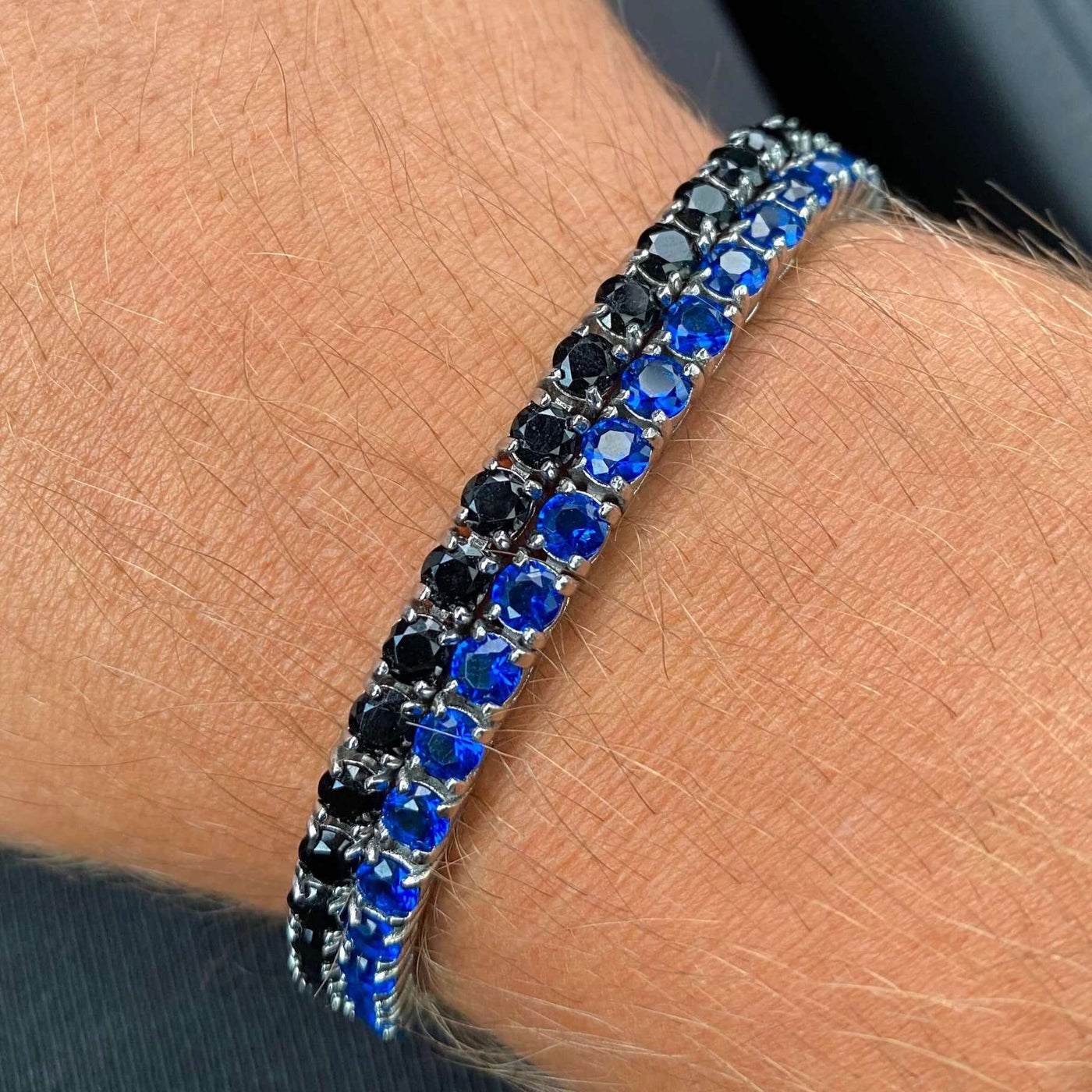 Tennisarmbånd sort