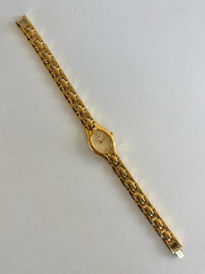 Sjælden Vintage Seiko Guldtonet Delikat Dameur